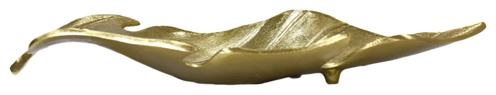 Handmade Decorative Aluminium Tray, Gold Color Coated