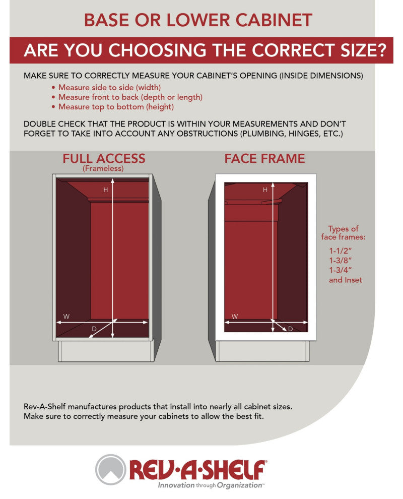 Two-Tier Sold Surface Pull Out Organizers With Soft Close, Gray, 11.75"