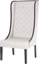 STERLING 7011-268 Kinge Chair, Black Stain With Natural Linen