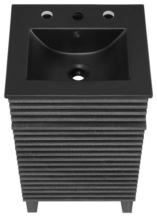 Render 18" Bathroom Vanity, Charcoal Black