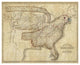 "Eagle Map of the United States, 1833" Paper Art, 32"x26"