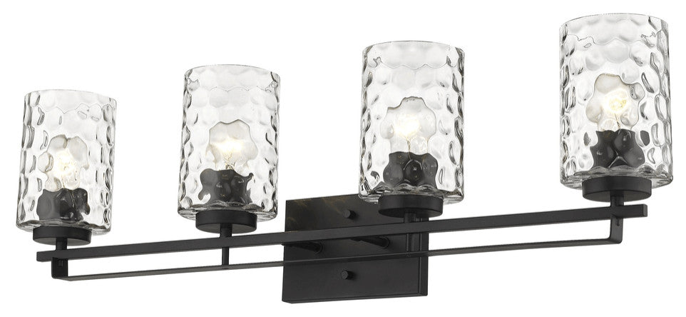 Livvy 4-Light Matte Black Vanity