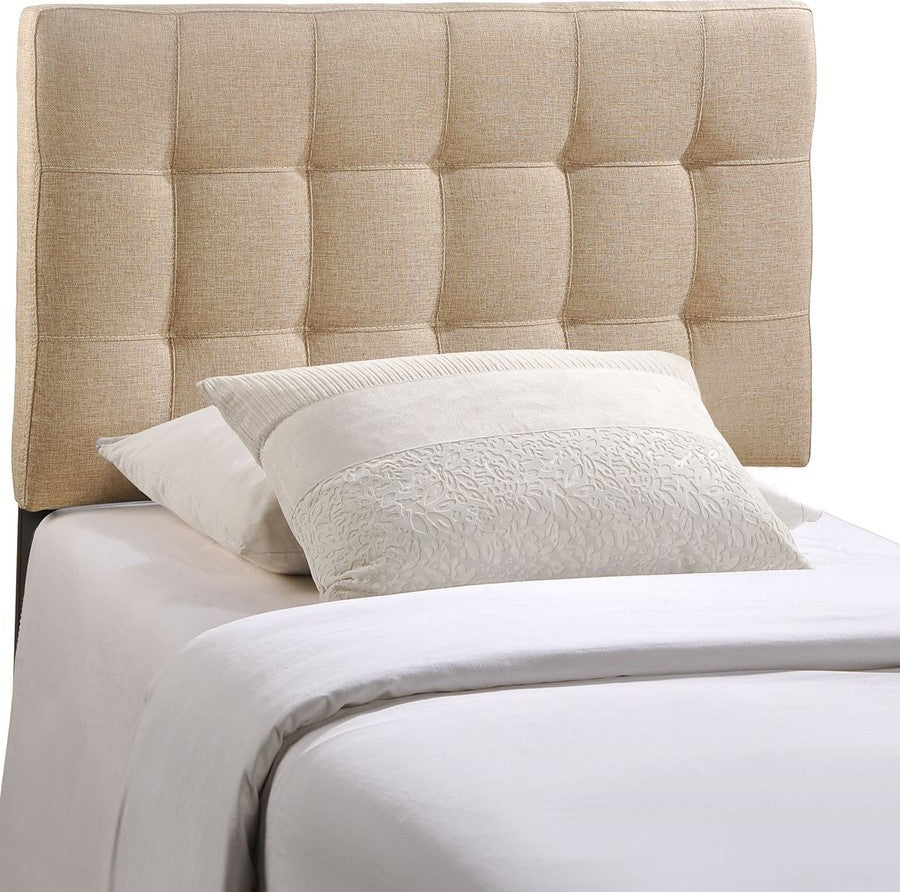 Lily Twin Fabric Headboard, Beige