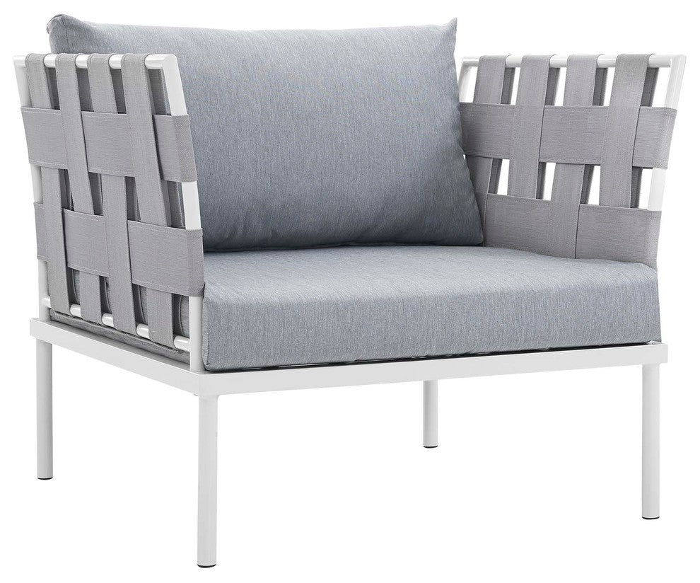 Harmony 5-Piece Outdoor Patio Aluminum Sectional Sofa Set