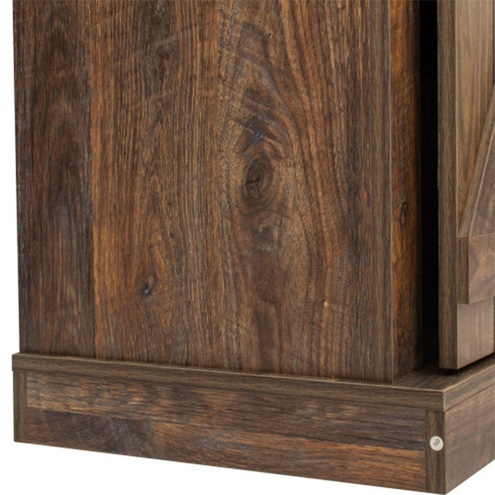 Farmhouse Espresso TV stand 65 inch flat media console table storage wood cabine