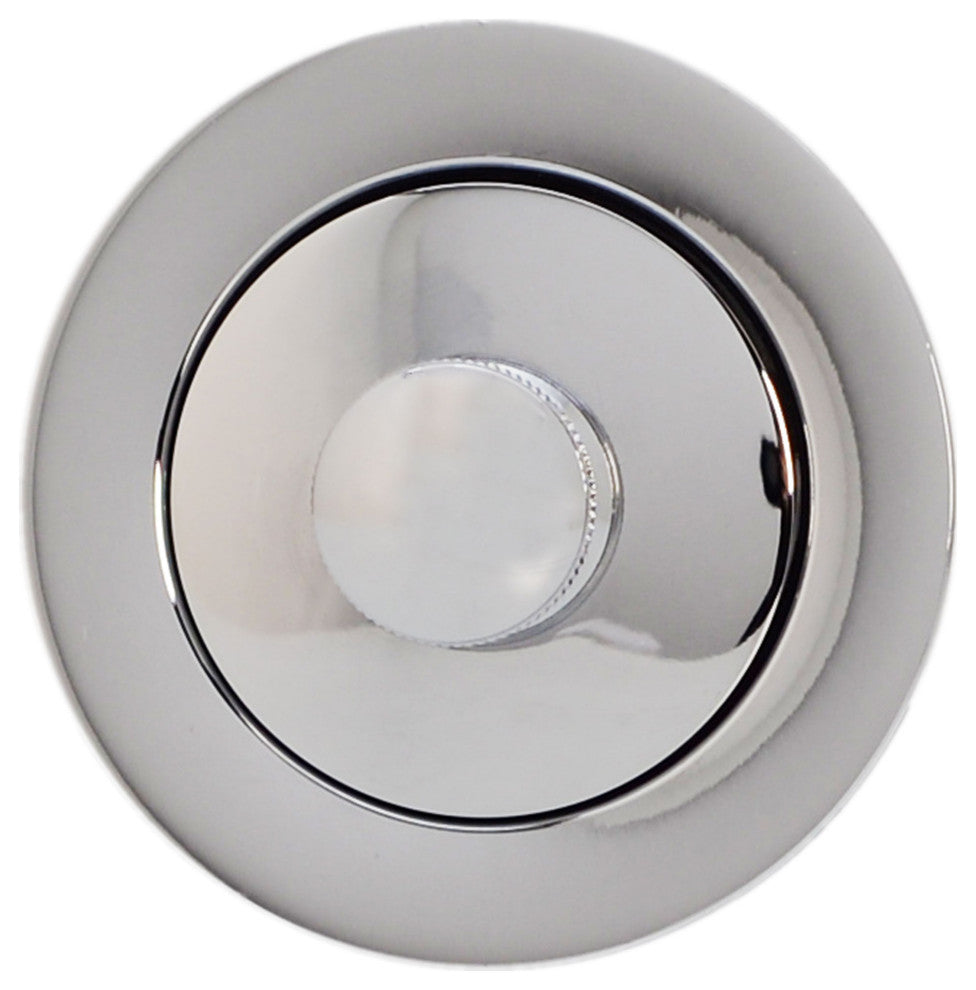 Illusionary Overflow 12" & 4" Sch. 40 PVC Bath Waste and Overflow Lift, Polished Chrome