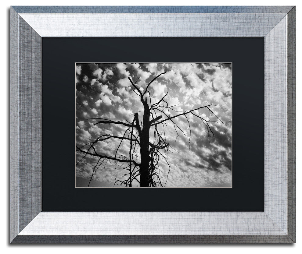 Jason Shaffer 'Sandy Ridge 2' Matted Framed Art, Silver Frame, Black Mat, 14x11