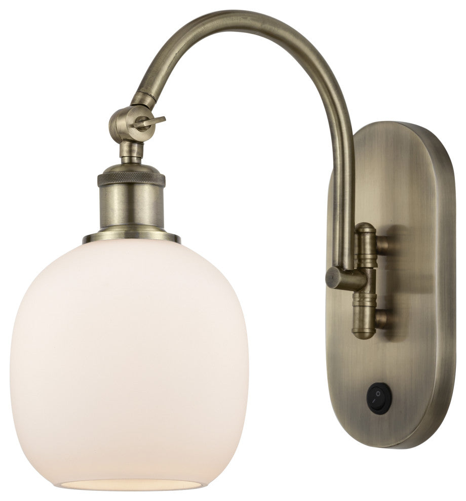 Innovations 518-1W-AB-G101-LED 1-Light Sconce, Antique Brass