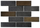 Lorca 11.18x9.84, Gray Subway Lava Stone Mosaic Floor/Wall Tile, Sample