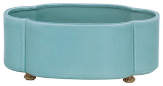 Carol Oval Celadon Planter