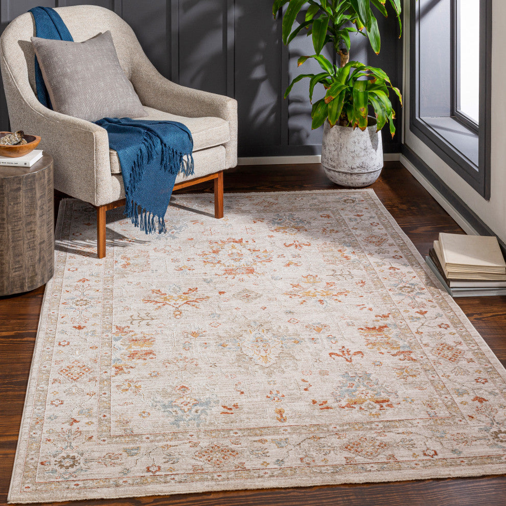 Avant Garde AVT-2311 Traditional Rust/Gray 7'10"x10'3" Area Rug