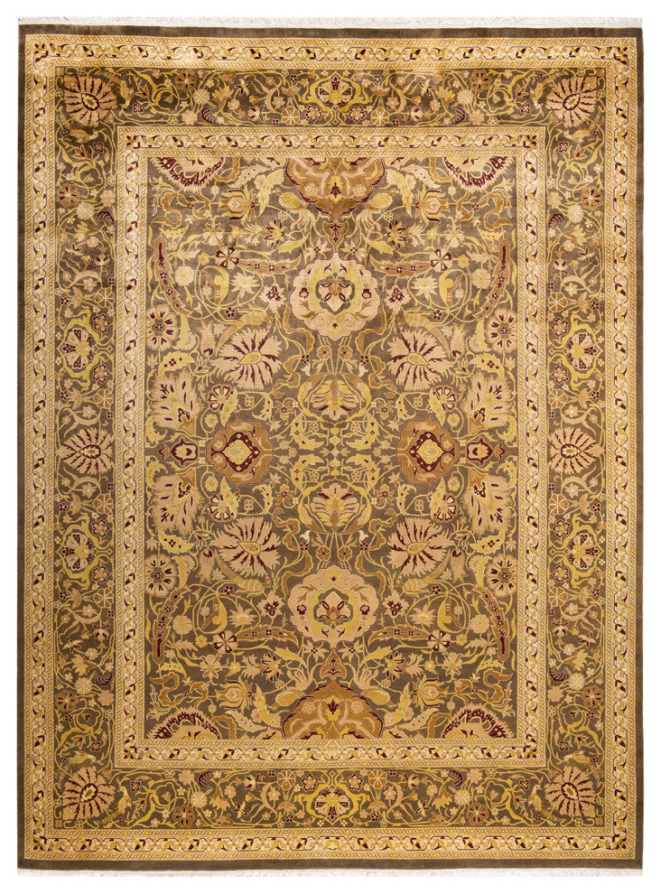 Mogul, One-of-a-Kind Hand-Knotted Area Rug Brown, 9' 0" x 12' 2"