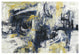 "Graffiti Wall III Indigo Crop" Digital Paper Print by Silvia Vassileva, 50"x34"