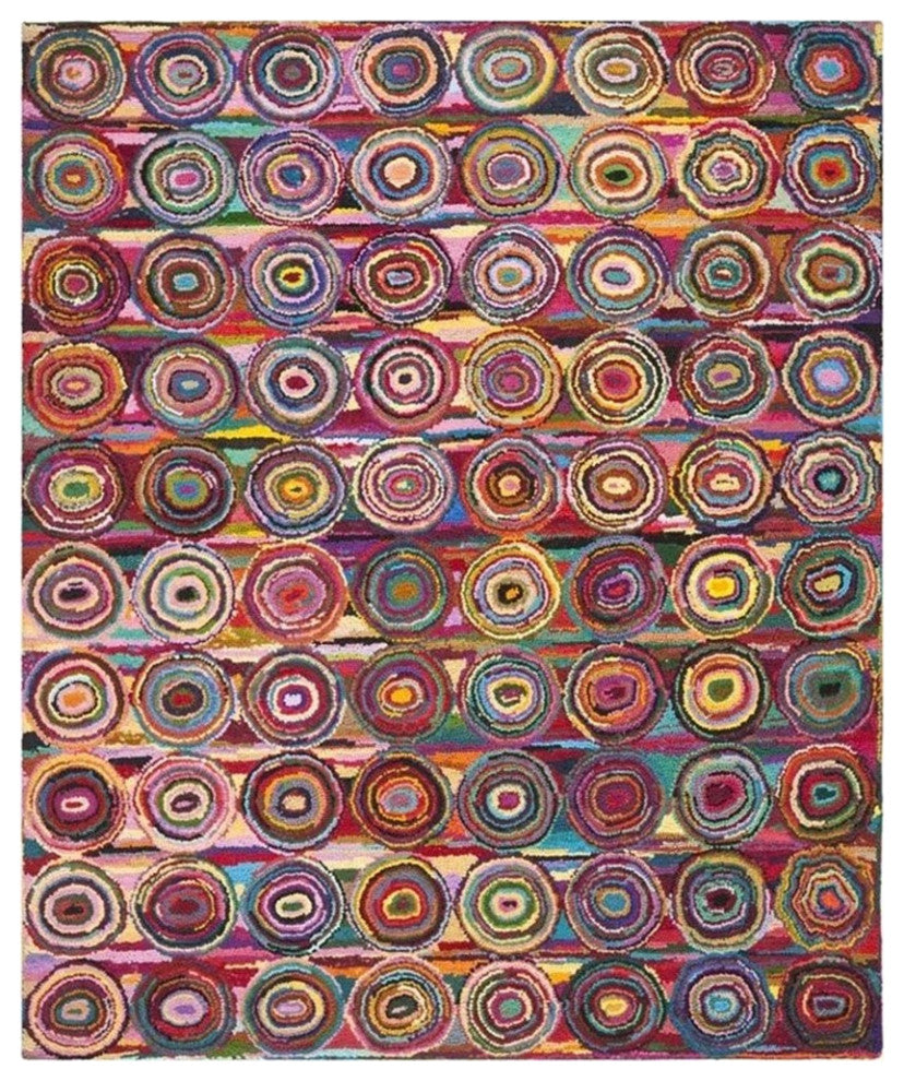 Safavieh Nantucket Pink Contemporary Rug - 11' x 15'