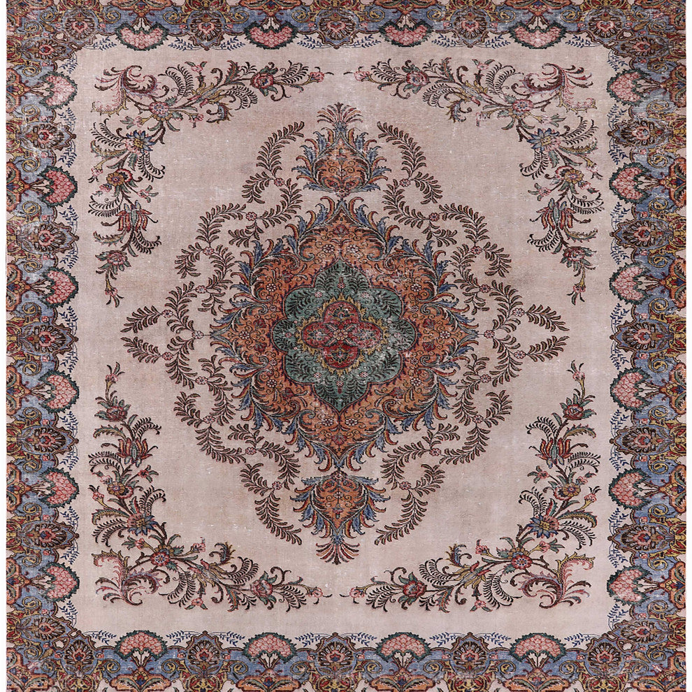 Ahgly Company Indoor Square Mid-Century Modern Area Rugs, 8' Square