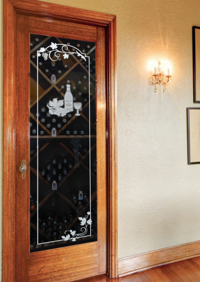 Wine Door - Wine Tasting - Primed - 30" x 80" - Knob on Left - Pull Open