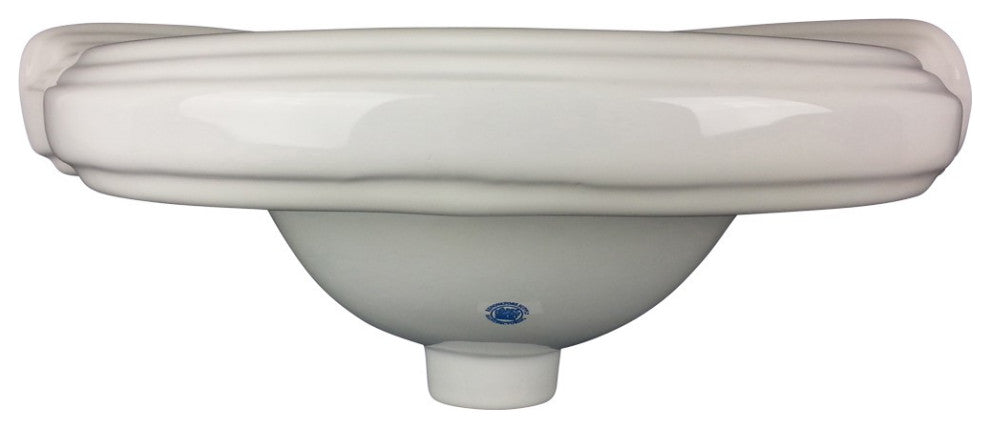 Wall Mount Corner Small Bathroom Sink White Gloss China Portsmouth with Bracket