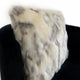 Plutus Ivory,Gray Ivory Rabbit Fur Animal Faux Fur Luxury Throw Pillow, 20"x26"