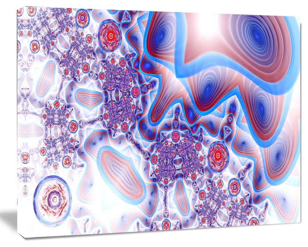 Beautiful Extraterrestrial Life Cells, Large Floral Canvas Art Print, 60x40
