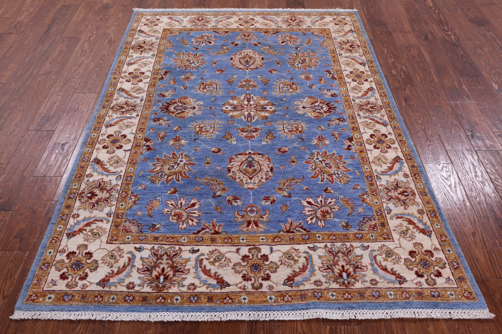 4' 10" X 6' 8" Persian Tabriz Handmade Wool Rug Q11203