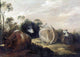 Gillis Claesz D'Hondecoeter Cattle Resting in a Dune Landscape Wall Decal