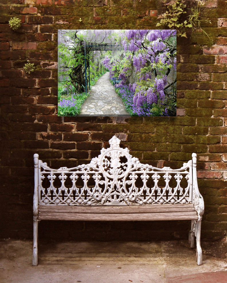 Wisteria Path Outdoor Art, 40x30