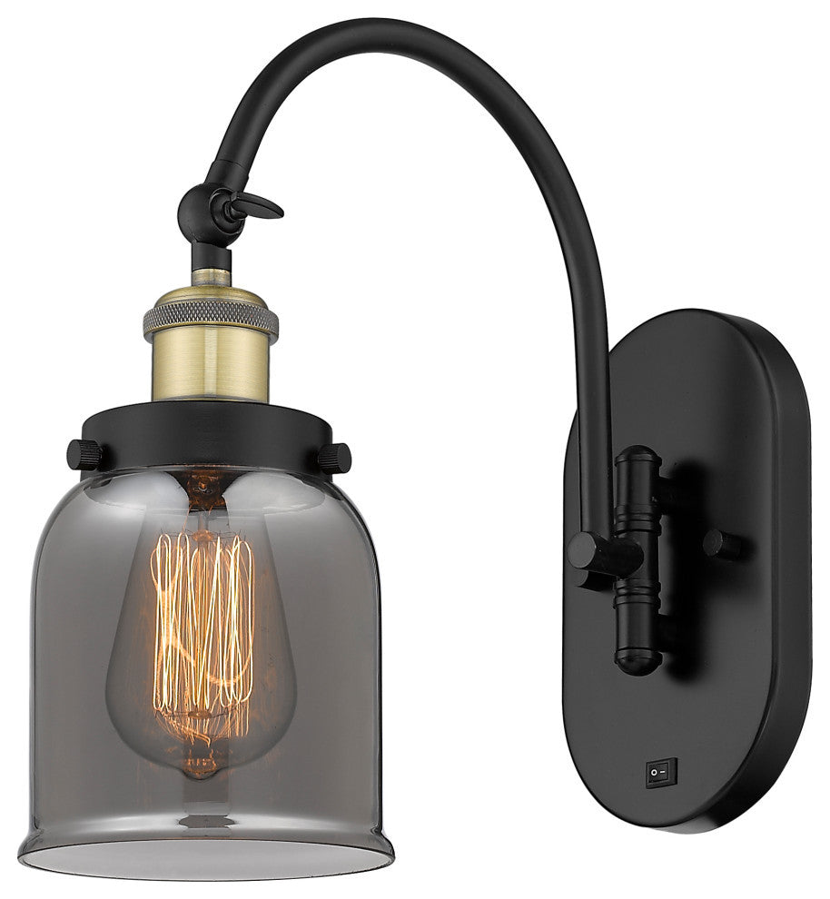 Bell Sconce, Black Antique Brass, Plated Smoke, Plated Smoke