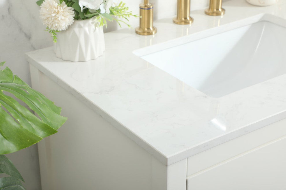 Louie 30" Single Bathroom Vanity, White