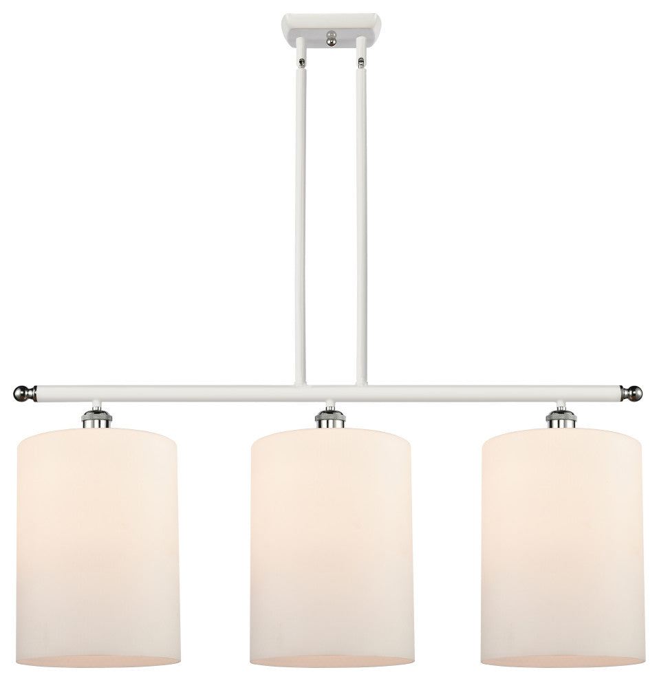 Innovations 516-3I-WPC-G111-L 3 Light Island Light, White, Polished Chrome