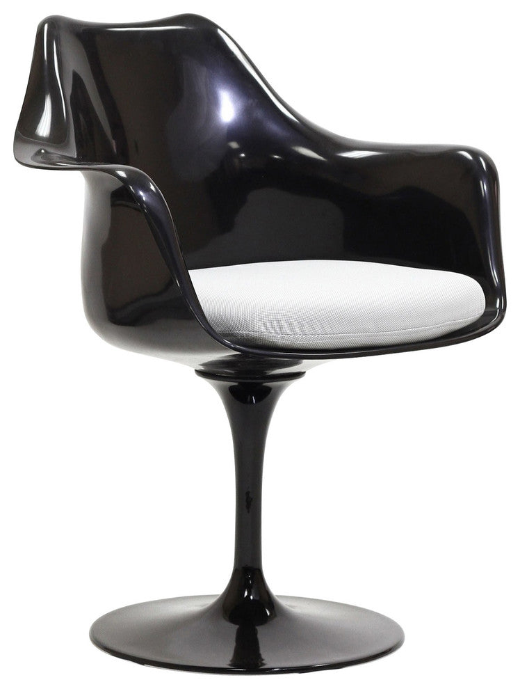 Modern Contemporary Kitchen Dining Armchair White