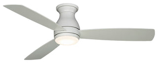 Hugh 52" Fan, Matte White With LED Light Kit