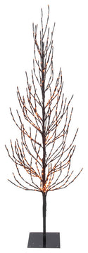 Vickerman 2' Brown Tree LED120 Orange Flat Base