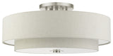 Brushed Nickel Timeless, Transitional, Versatile, Semi Flush
