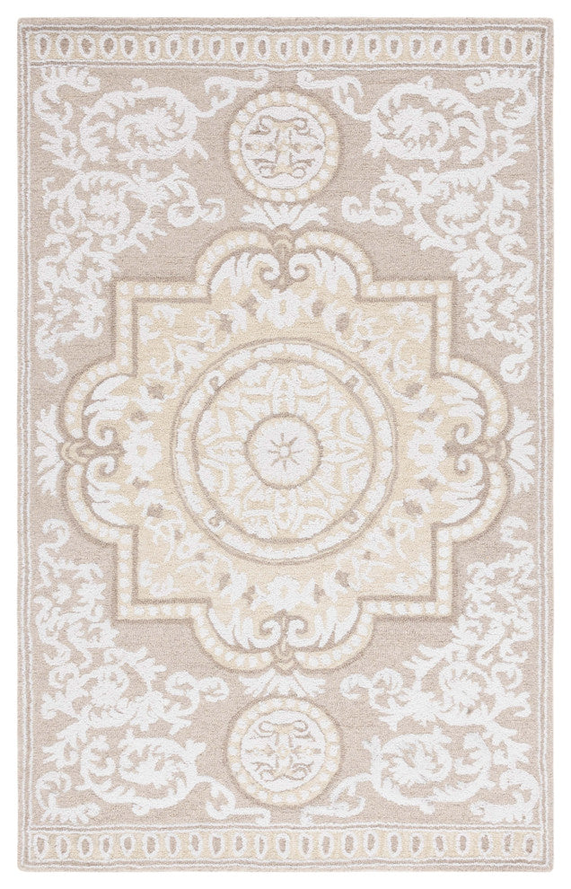 Safavieh Couture Abstract Collection ABT353 Area Rug, Ivory/Beige, 4'x6'