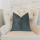 Lombard Street Gray Handmade Luxury Pillow, 20"x26" Standard