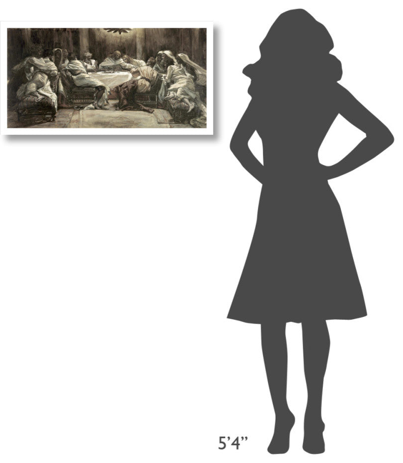 "The Lord's Supper" Digital Paper Print by James Tissot, 32"x17"