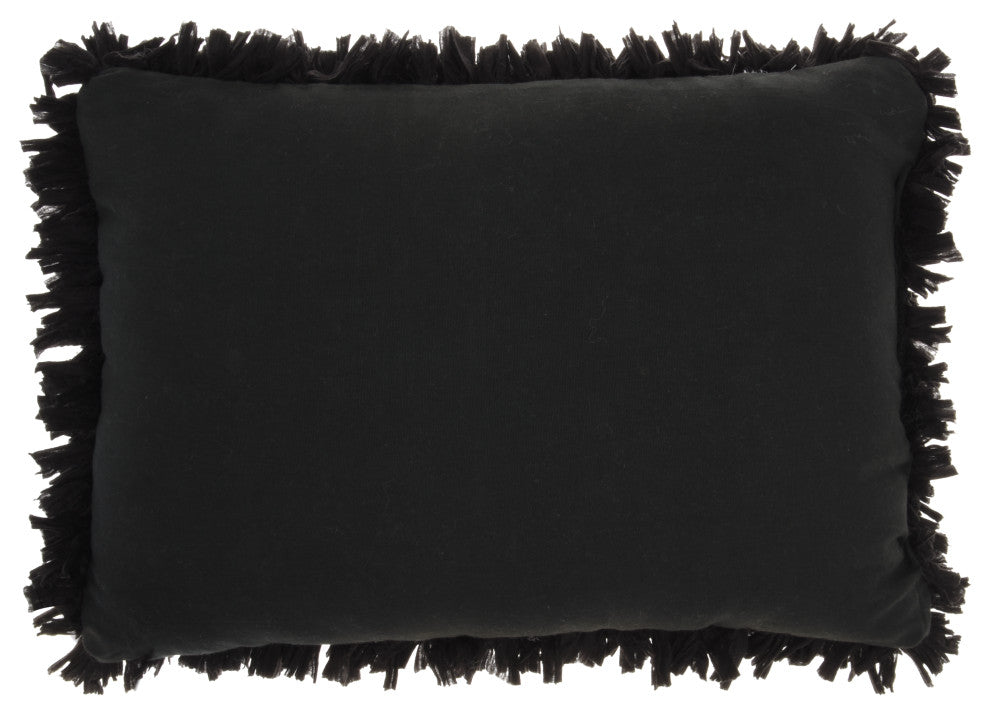 Mina Victory DL660 Throw Pillow, Black, 14"x20"