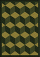 Kaleidoscope Rug, Highrise, 5'4"x7'8", Olive