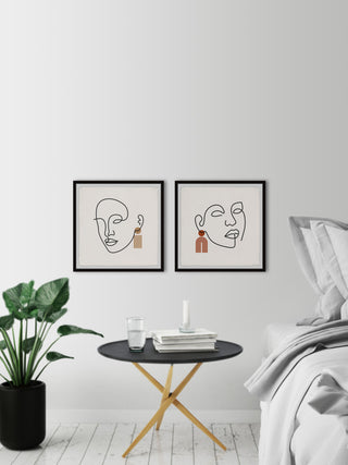 The Whispering Forces Diptych, 2-Piece Set, 18x18 Panels