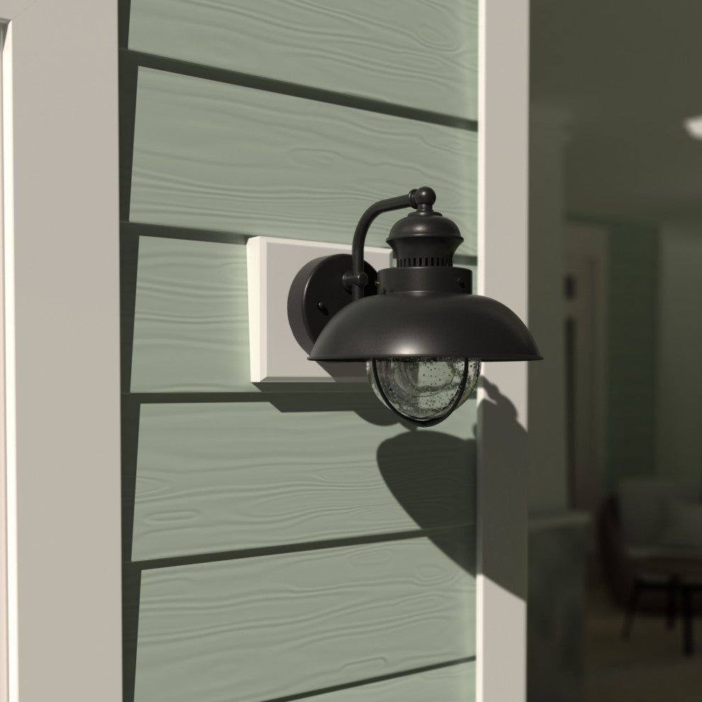 Harwich 8" Outdoor Wall Light Textured Black