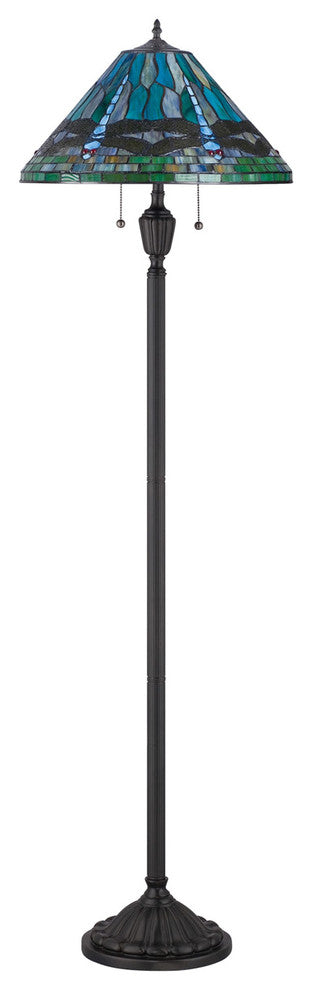 Quoizel TF1508FVB Two Light Floor Lamp King Vintage Bronze