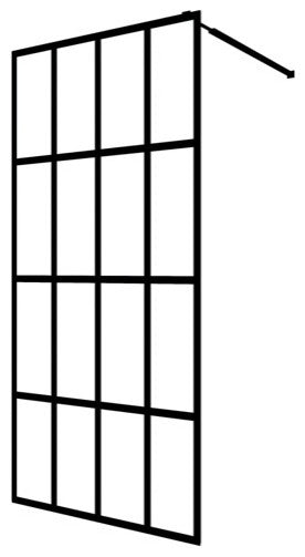 vidaXL Walk-in Shower Enclosure Bathroom Wall Panel Shower Screen Tempered Glass
