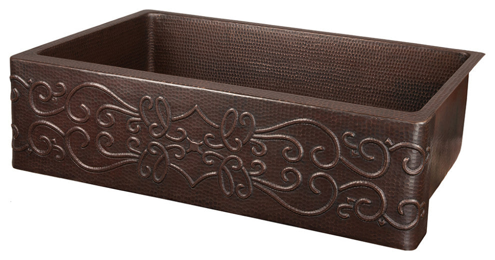 Premier Copper Products KSP3_KASDB33229S Kitchen Sink and Drain Package