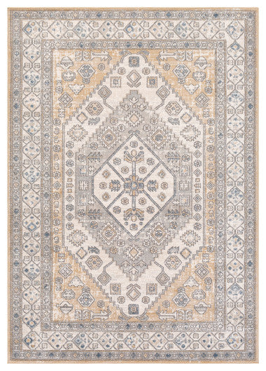 Surya Seattle STA-2310 7'10"x10'2" Rug, Khaki/White/Denim/Medium Gray/Light Gray