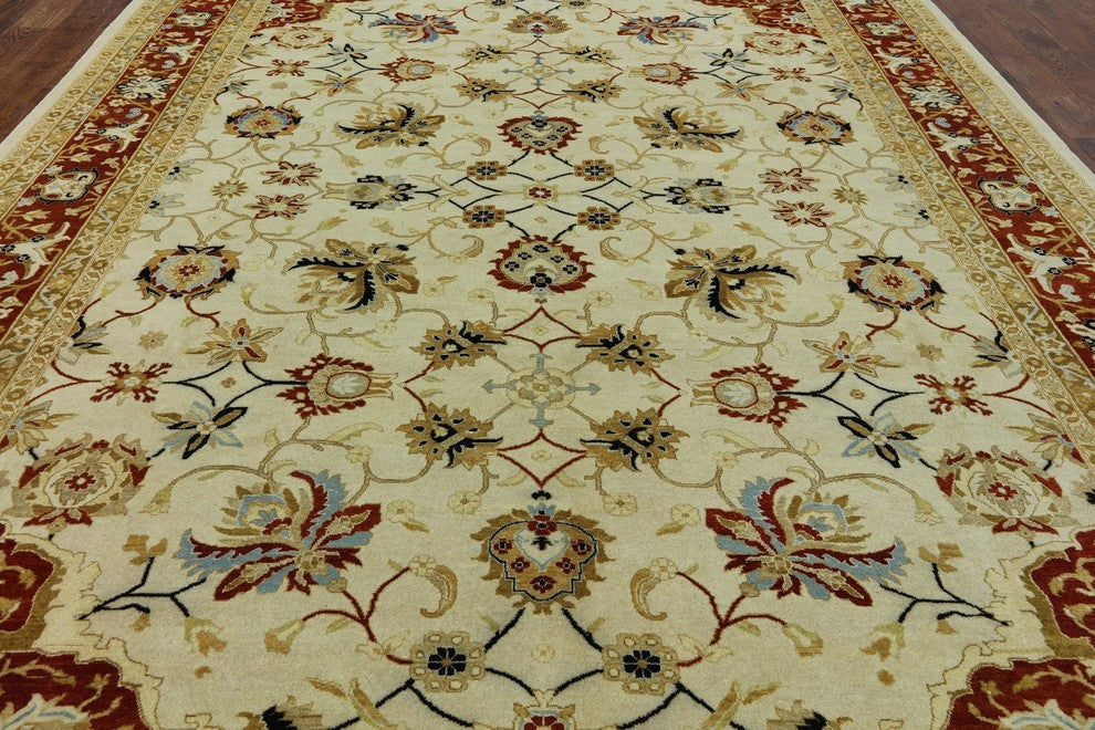 Authentic Oriental Peshawar Hand Knotted Area Rug 9'x12', W2518