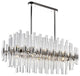 16 Light 40" Linear Light, Polished Nickel