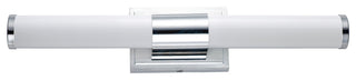 Maxim 52115 Optic 24" Tubular LED Bath Bar - Polished Chrome / White Glass