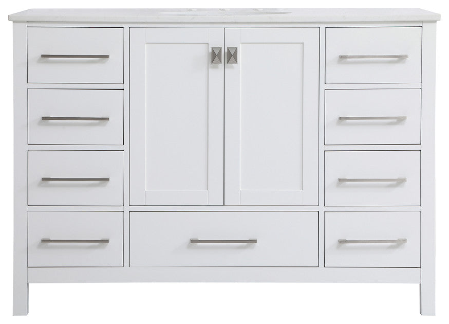 Isabel White 48" Single Sink Bathroom Vanity