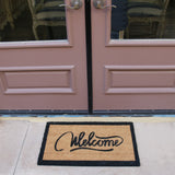 Rubber-Cal "Modern Ribbon Script" Coir Welcome Mat 15mm X 18" X 30"