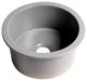 ALFI brand ABF1818R-GM Gray Matte Undermount / Drop In Fireclay Prep Sink